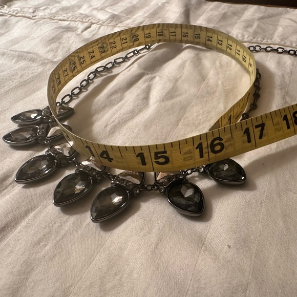 White House Black Market Black Glass Necklace - Picture 2 of 10